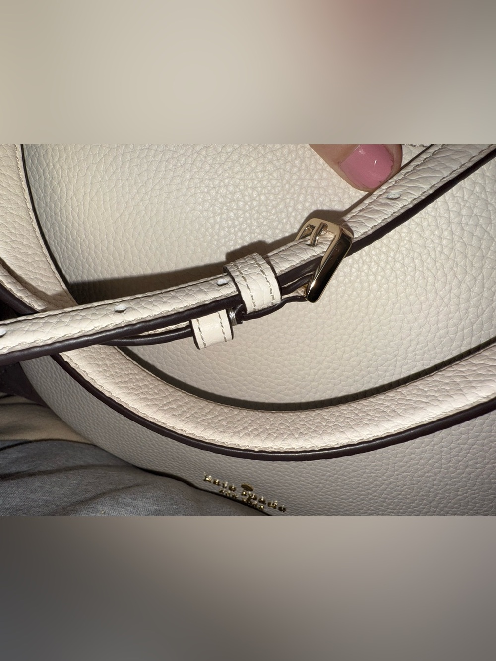 Brand New Authentic Kate Spade Janie Cream Leather Shoulder Bag - Picture 10 of 16